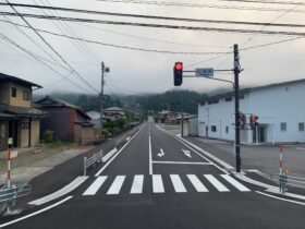 飛騨市古川町上気多地内 道路改良工事