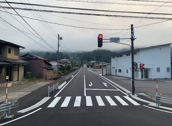 飛騨市古川町上気多地内 道路改良工事