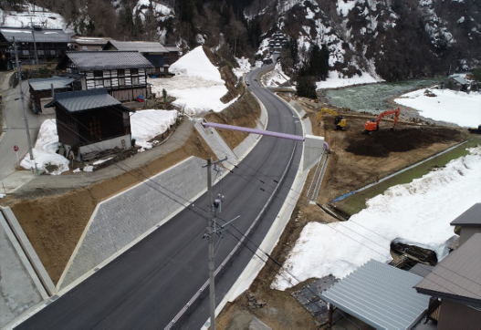 飛騨市宮川町塩屋地内 舗装新設工事